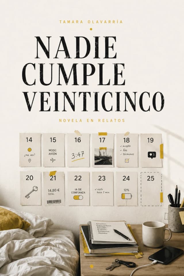 Portada de Nadie cumple veinticinco